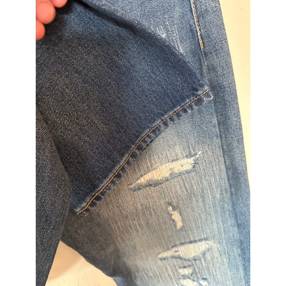 Levis 501 150th Anniversary Mens Straight Leg Distressed Jeans Blue 29x34 NEW - Picture 16 of 16